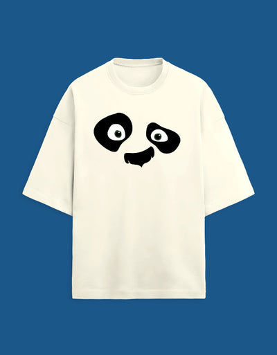 Confused Panda - Custom Unisex Terry Oversized T-shirt