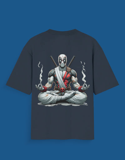 Deadpool Meditates - Custom Unisex Oversized T-Shirt