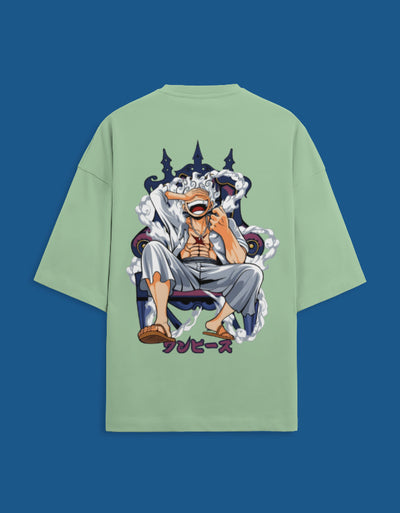 Luffy Gear 5 Throne - Custom Unisex Terry Oversized T-shirt