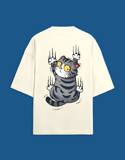 Cat Scratchpad - Custom Unisex Terry Oversized T-shirt