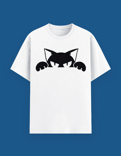 Peeping Cat - Custom Unisex Classic T-Shirt
