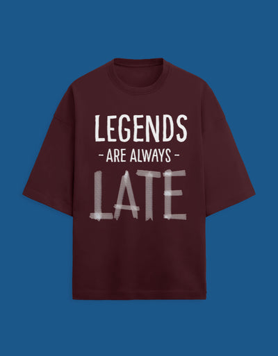 Legends are Late - Custom Unisex Terry Oversized T-shirt