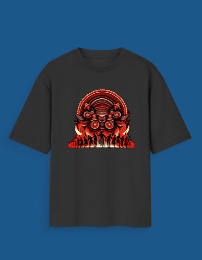 Theyyam Folklore - Custom Unisex Oversized T-Shirt
