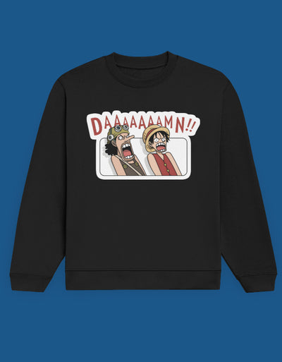 Daaaamn Luffy!! - Custom Unisex Sweatshirt