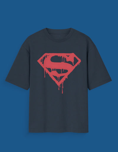 Superman Chest - Custom Unisex Oversized T-Shirt