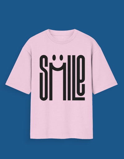 Smile - Custom Unisex Oversized T-Shirt