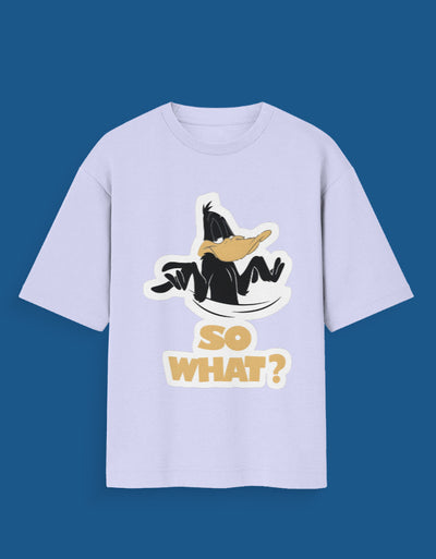 So What? Daffy Duck - Custom Unisex Oversized T-Shirt