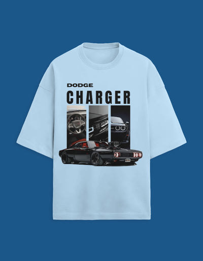 Dodge Charger - Custom Unisex Terry Oversized T-shirt