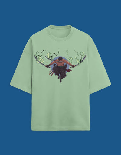 Zoro Santoryu - Custom Unisex Terry Oversized T-shirt
