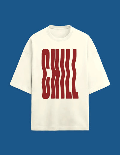 Chill - Custom Unisex Terry Oversized T-shirt