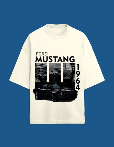 Mustang 1964 - Custom Unisex Terry Oversized T-shirt