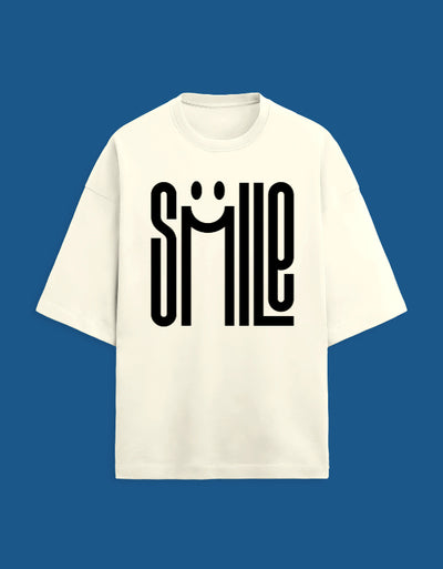 Smile - Custom Unisex Terry Oversized T-shirt