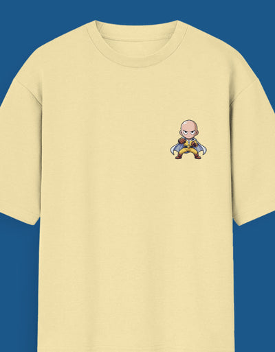 Saitama Pocket - Custom Unisex Oversized T-Shirt